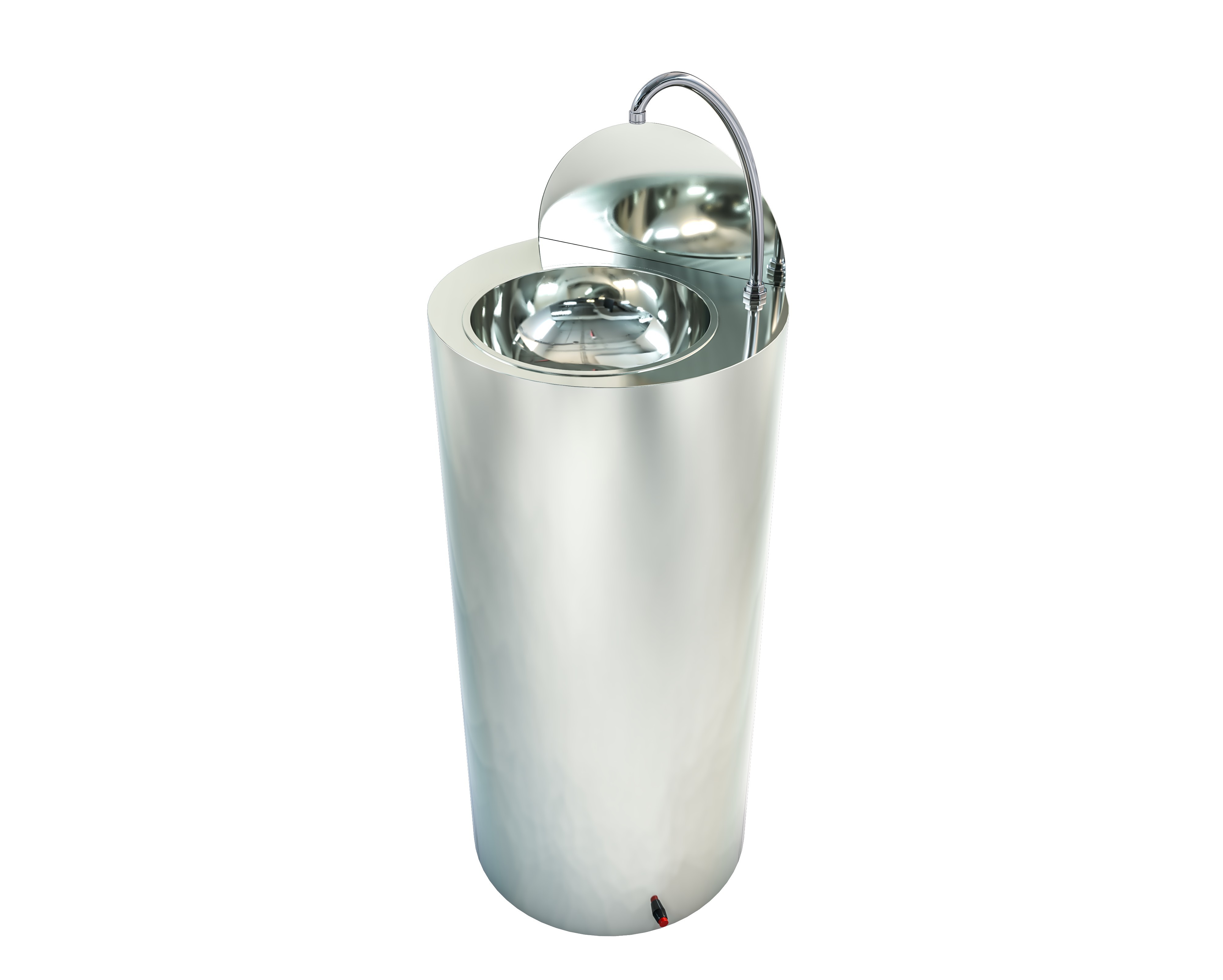 Lavamanos Autónomo LUXE Sferic Inoxidable
