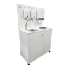 Centro de lavado y desinfección de manos portátil y autónomo. Bomba eléctrica