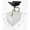 Portable Self-contained Hair Washing Unit with Hot Water | Electric Pump