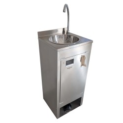Lavabo autonome en acier inoxydable Higienex Plus. Pompe hydraulique
