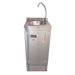 Lavabo autonome en acier inoxydable Higienex Plus. Pompe électrique