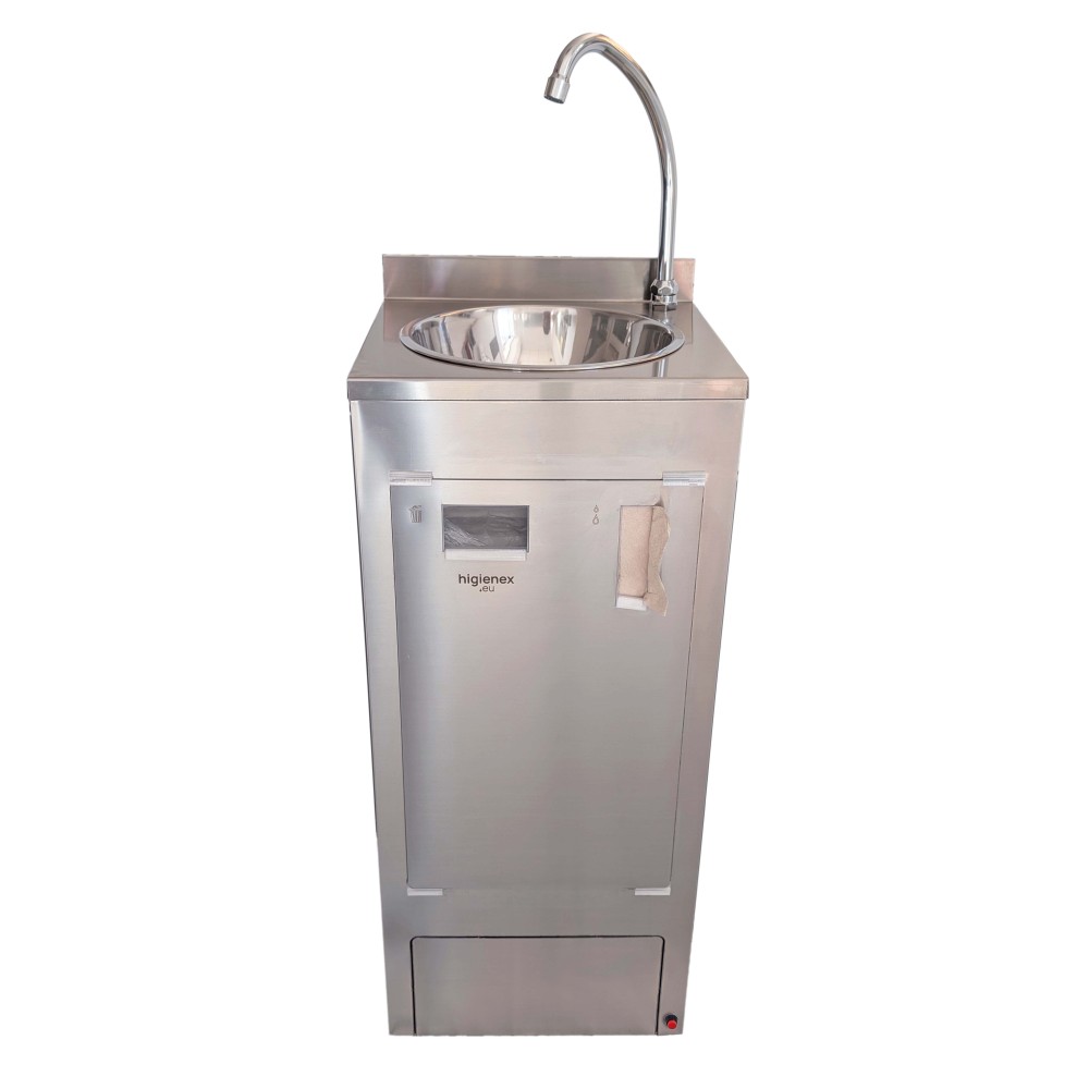 Lavabo autonome en acier inoxydable Higienex Plus. Pompe électrique