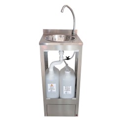 Lavabo autonome en acier inoxydable Higienex Plus. Pompe électrique