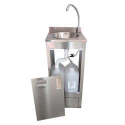 Lavabo autonome en acier inoxydable Higienex Plus. Pompe électrique