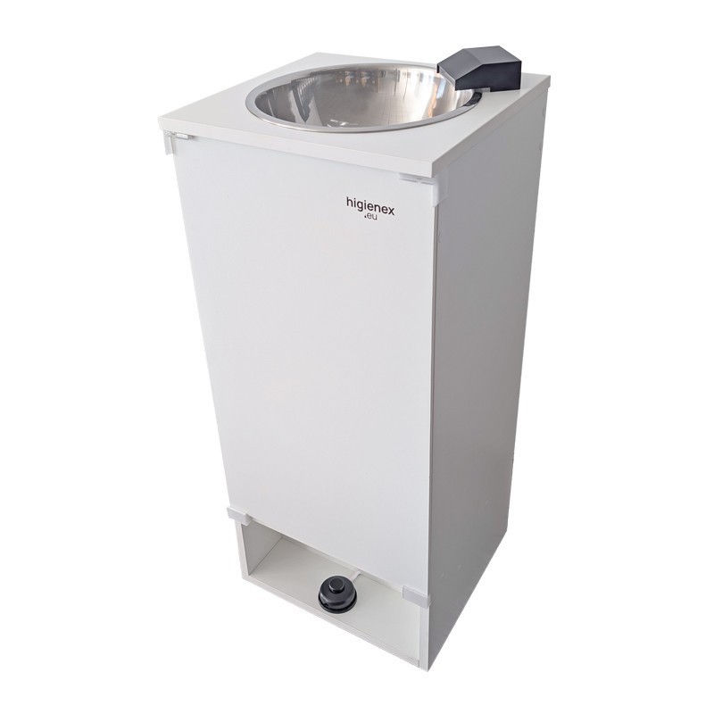 Lave-mains Autonome Portable Higienex. Robinet "Clic Cascade Noir". Électrique