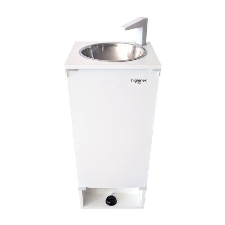 Lave-mains Autonome Higienex – Mélamine Blanche. Pompe Électrique