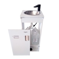 Lave-mains Autonome Higienex – Mélamine Blanche. Pompe Électrique