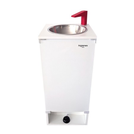 Higienex Self-contained Portable Sink – White Melamine. Electric Pump.