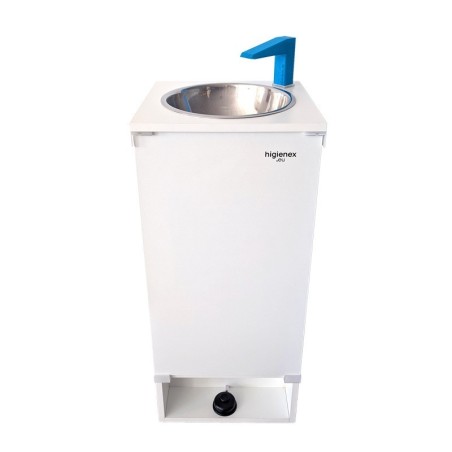 Higienex Self-contained Portable Sink – White Melamine. Electric Pump.
