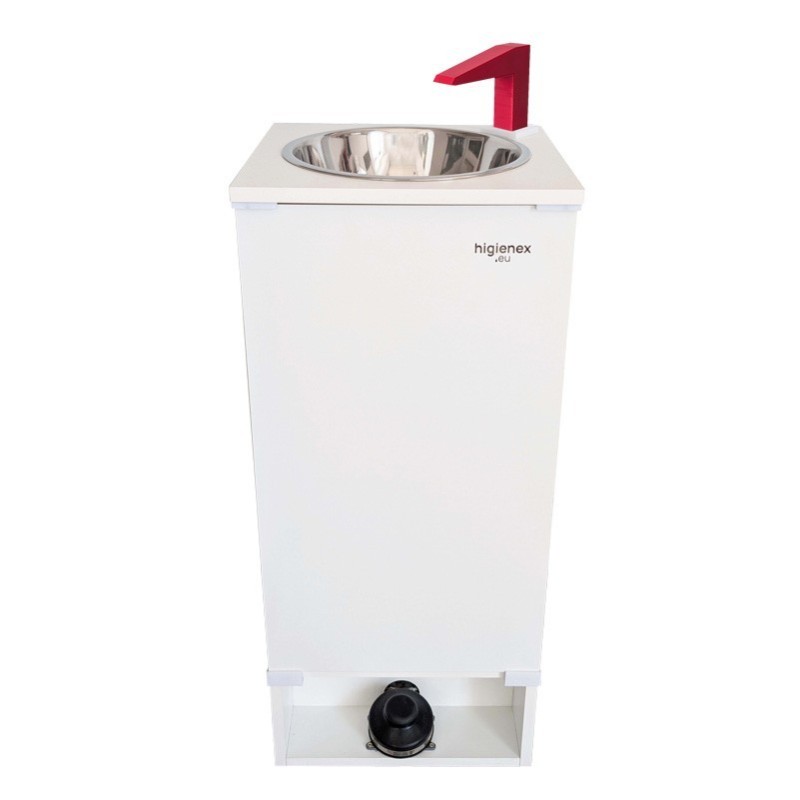 Lavamanos autónomo Higienex MELAMINA. Bomba hidráulica