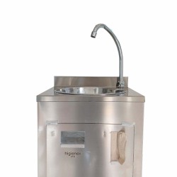 Lavabo autonome en acier inoxydable Higienex Plus. Pompe hydraulique