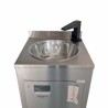 Self-contained stainless steel handwashing sink, Higienex Plus. Hydraulic pump.