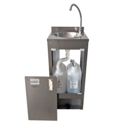 Lavabo autonome en acier inoxydable Higienex Plus. Pompe électrique