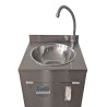 Lavabo autonome en acier inoxydable Higienex Plus. Pompe électrique