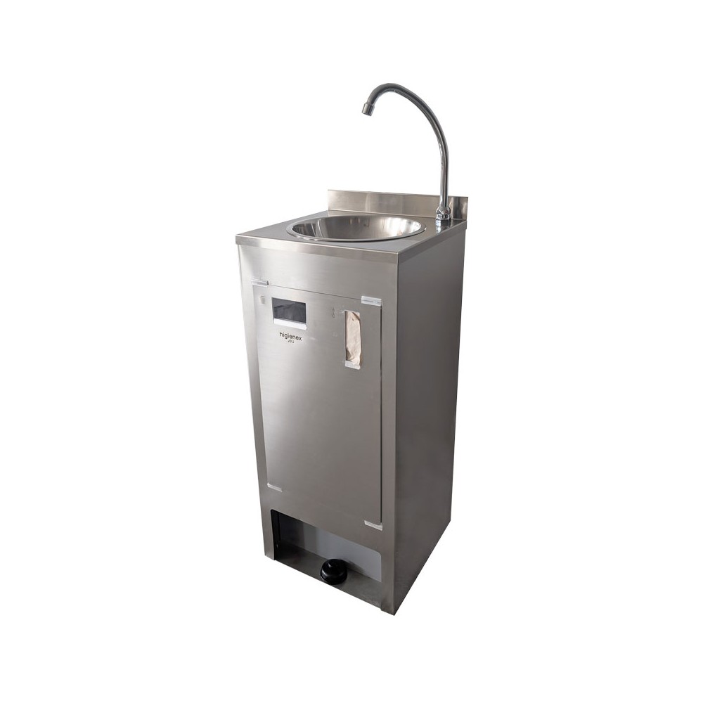 Lavabo autonome en acier inoxydable Higienex Plus. Pompe électrique