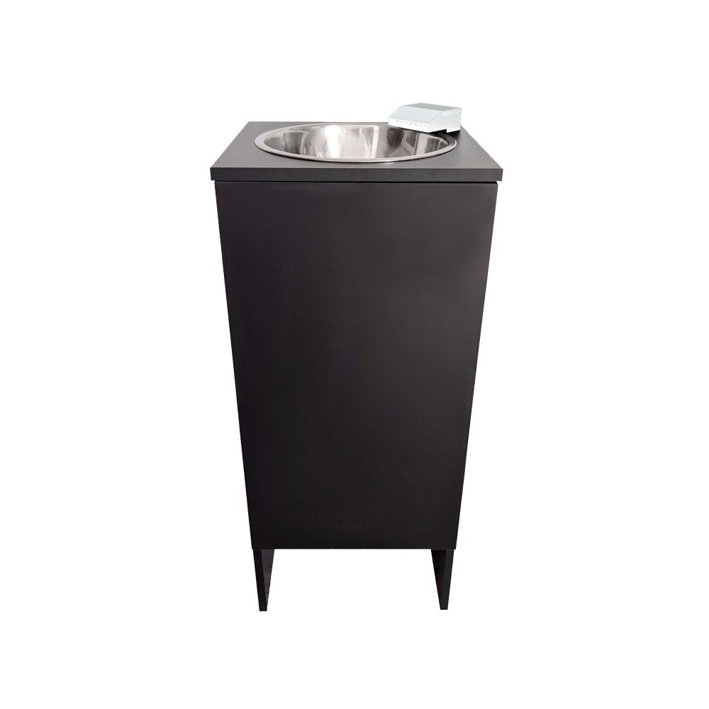 Portable Self-contained Sink Mini Clinic BLACK. Extra-low waterfall faucet Black. Electric