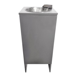 Évier portatif autonome Mini Clinic NOIR. Robinet cascade extra bas Noir. Électrique