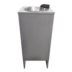 Évier portatif autonome Mini Clinic NOIR. Robinet cascade extra bas Noir. Électrique