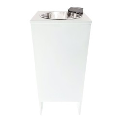 Évier portatif autonome Mini Clinic NOIR. Robinet cascade extra bas Noir. Électrique