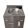 Lavabo autonome en acier inoxydable Higienex Plus. Pompe électrique. Robinet Cascade Ultra Bas