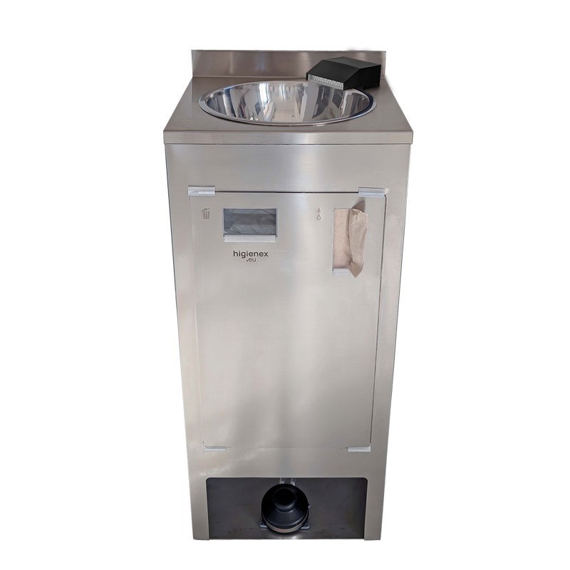 Lavabo autonome en acier inoxydable Higienex Plus. Pompe hydraulique