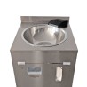 Lavabo autonome en acier inoxydable Higienex Plus. Pompe hydraulique. Robinet Cascade Ultra Bas