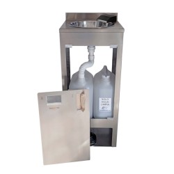 Lavabo autonome en acier inoxydable Higienex Plus. Pompe hydraulique. Robinet Cascade Ultra Bas