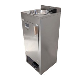 Lavabo autonome en acier inoxydable Higienex Plus. Pompe hydraulique. Robinet Cascade Ultra Bas