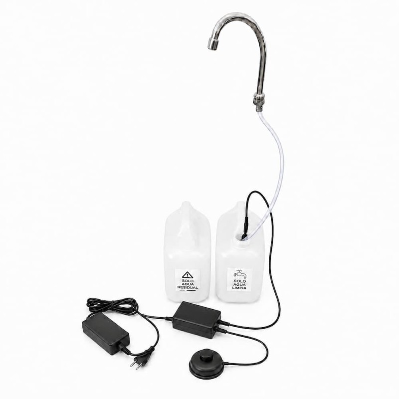 Kit fregadero autónomo para encimera. Bomba eléctrica