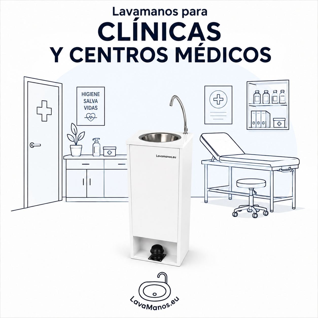 lavamanos para clinicas y centros medicos