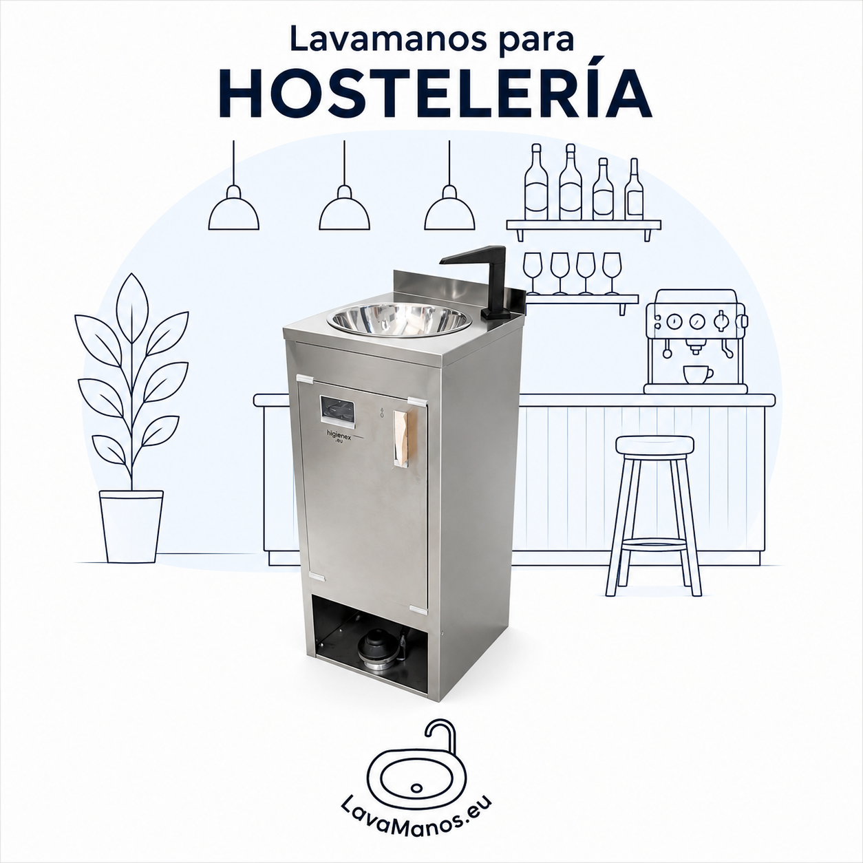 Lavamanos autónomos para hosteleria